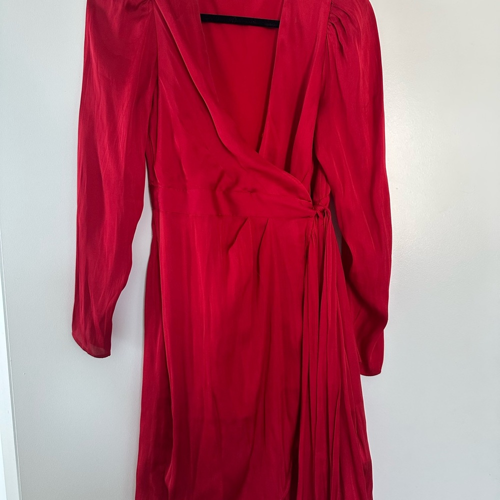 Banana republic size 0 Red Wrap Dress